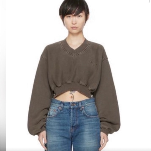 Alexander Wang Tops - Alexander Wang Cropped Sweatshirt